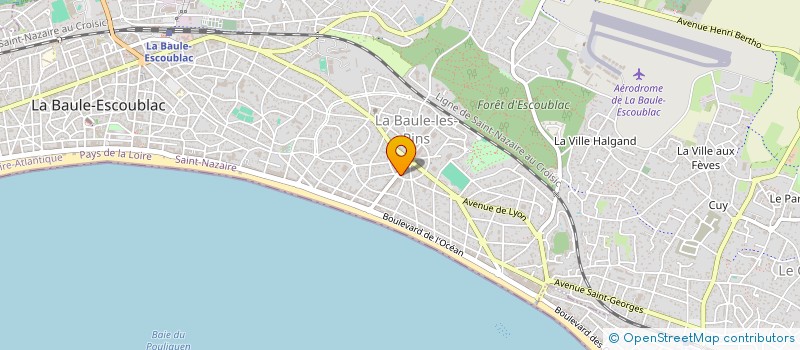 localisation de l'entreprise CATHY POINOT à LA BAULE-ESCOUBLAC