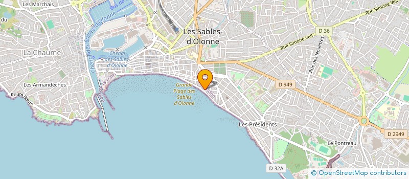 localisation de l'entreprise CATHYACHT INTERNATIONAL à LES SABLES D'OLONNE