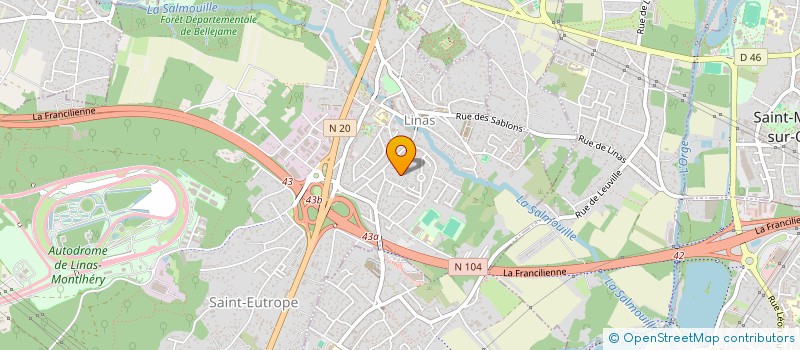 localisation de l'entreprise CATHYS SERVICES S.A.S.U. à LINAS