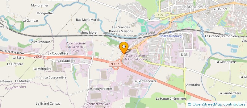 localisation de l'entreprise CATI  CHATEAUBOURG