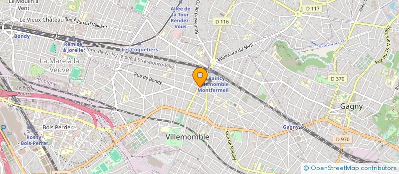 localisation de l'entreprise CATI BAT  VILLEMOMBLE