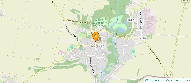 localisation de l'entreprise CATIBAT à LE MEREVILLOIS