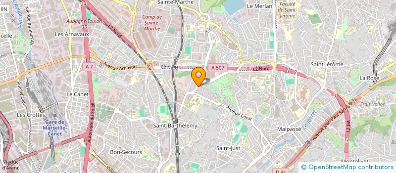 localisation de l'entreprise CATIC PATRIMOINE à MARSEILLE