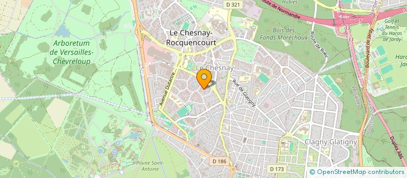 localisation de l'entreprise CATIM  LE CHESNAY-ROCQUENCOURT