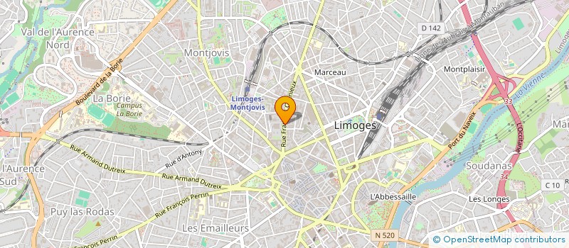 localisation de l'entreprise CATIMBO à LIMOGES