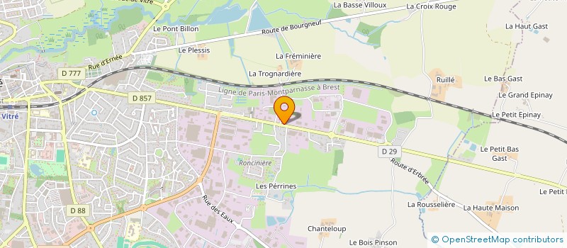 localisation de l'entreprise CATIMINI  VITRE