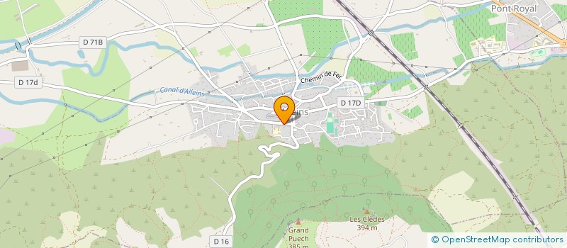 localisation de l'entreprise CATIMMO  ALLEINS