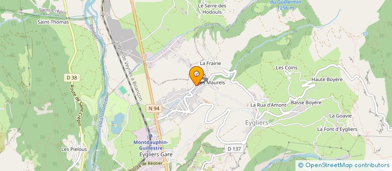 localisation de l'entreprise CATINAT  EYGLIERS