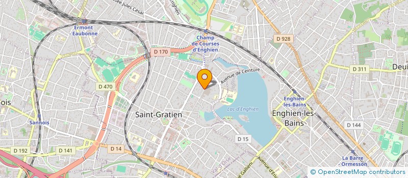 localisation de l'entreprise CATINAT IMMOBILIER  SAINT-GRATIEN