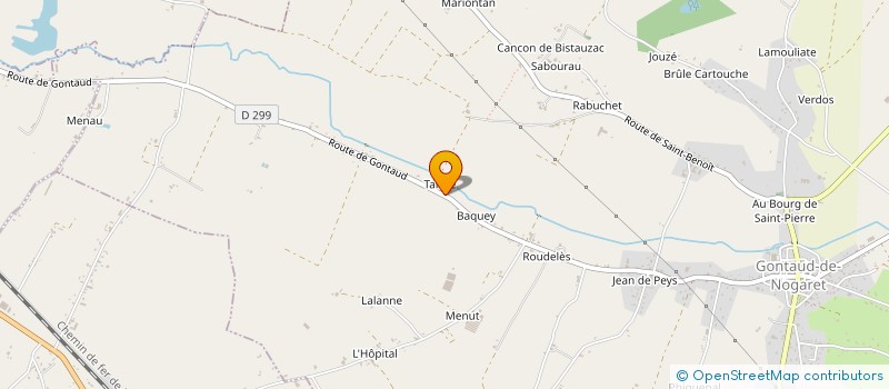 localisation de l'entreprise CATINE  GONTAUD-DE-NOGARET