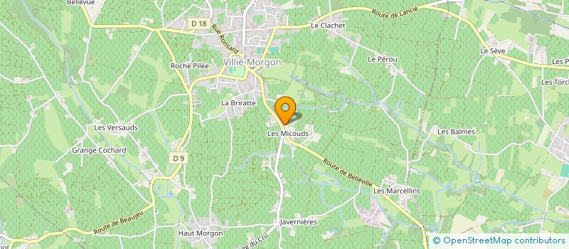 localisation de l'entreprise CATINOT à VILLIE-MORGON