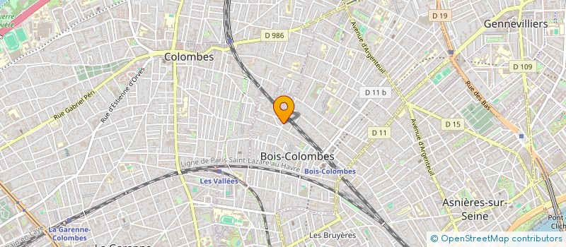 localisation de l'entreprise CATLAN à BOIS-COLOMBES