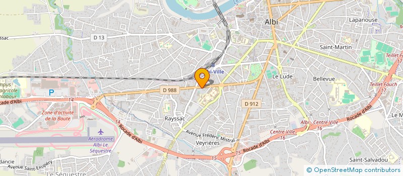 localisation de l'entreprise CATLORRE SAS à ALBI