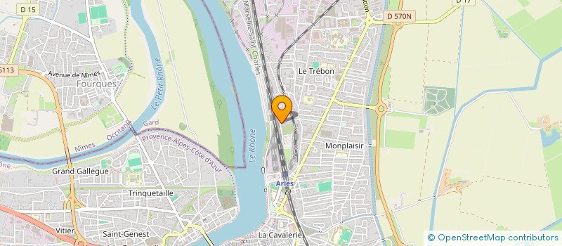 localisation de l'entreprise CATMARGUE  ARLES