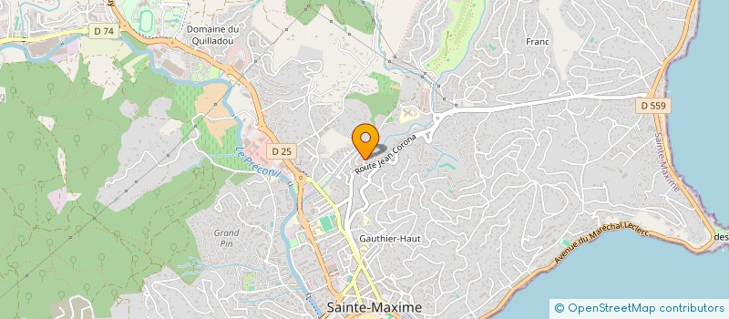 localisation de l'entreprise CATO  SAINTE-MAXIME