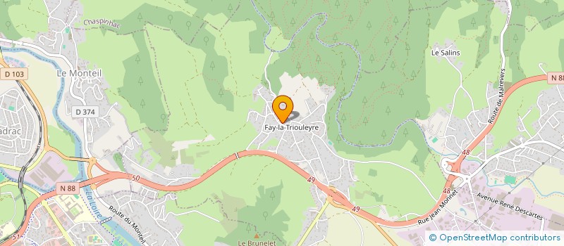 localisation de l'entreprise CATODE  SAINT-GERMAIN-LAPRADE