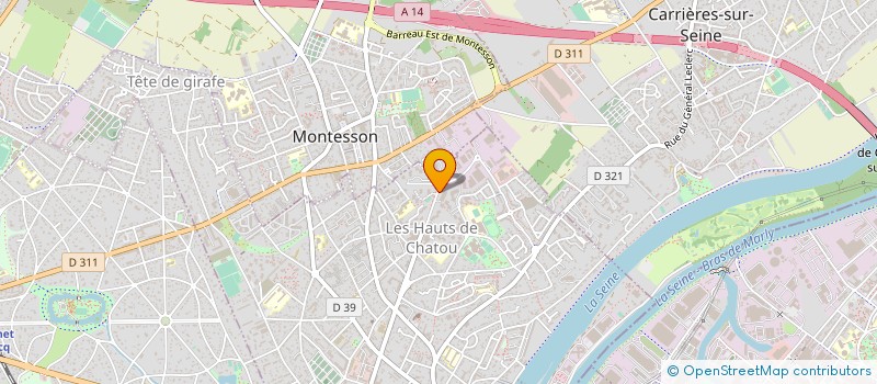 localisation de l'entreprise CATODIS à CHATOU