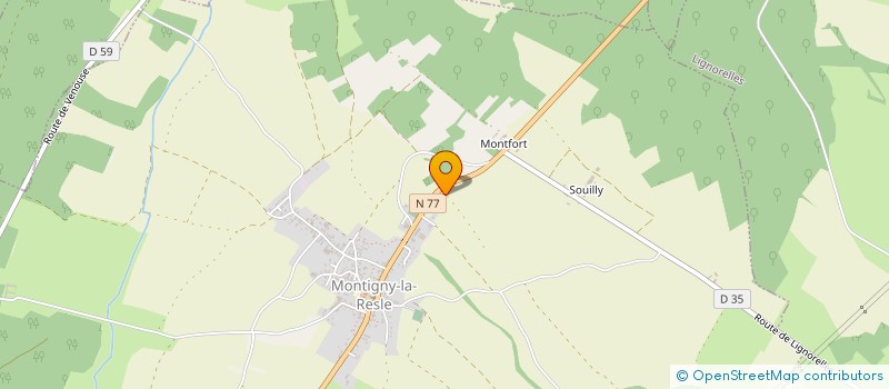 localisation de l'entreprise CATOIRE  MONTIGNY-LA-RESLE