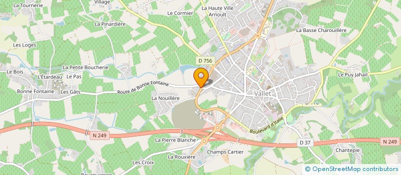 localisation de l'entreprise CATORPEE ROMAIN PETITEAU à VALLET
