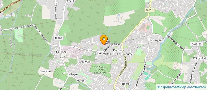 localisation de l'entreprise CATOUFIL  LEOGNAN