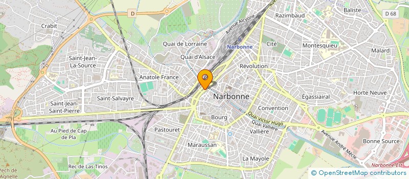 localisation de l'entreprise CATOUMARC à NARBONNE