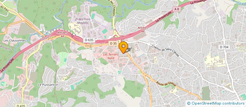 localisation de l'entreprise CATPAT à ANTIBES
