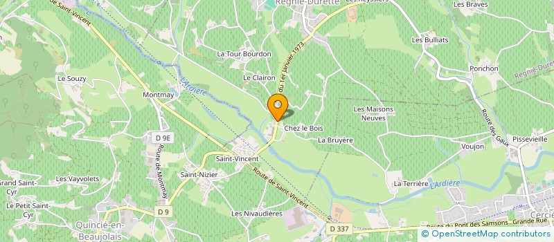 localisation de l'entreprise CATR  BEAUJEU