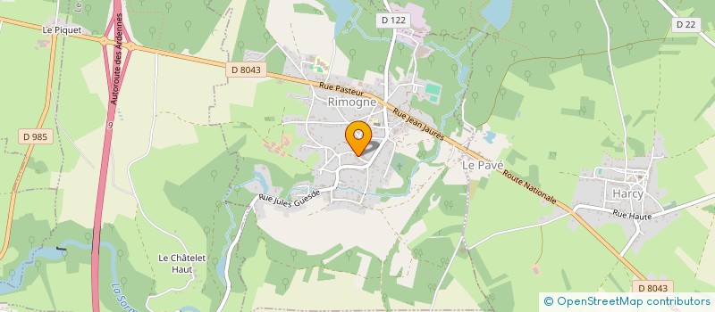 localisation de l'entreprise CATRANE à RIMOGNE