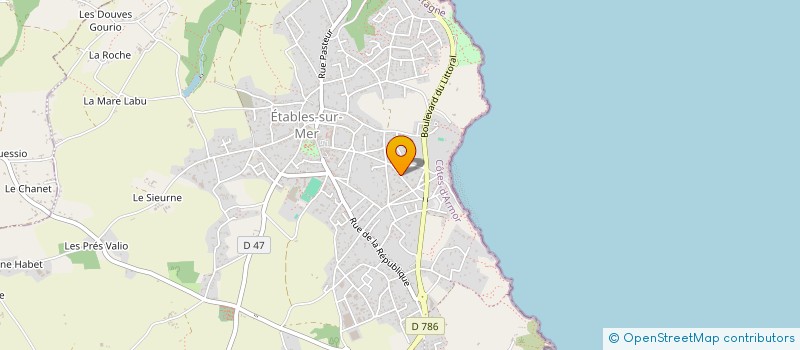 localisation de l'entreprise CATRICE - LMP GRAPHIC DESIGNER à BINIC-ETABLES-SUR-MER