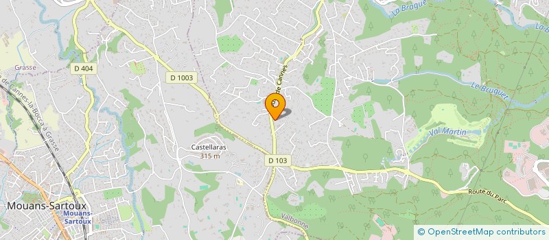 localisation de l'entreprise CATRIZIO  VALBONNE