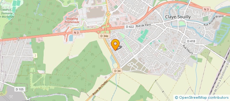 localisation de l'entreprise CATRO  CLAYE-SOUILLY