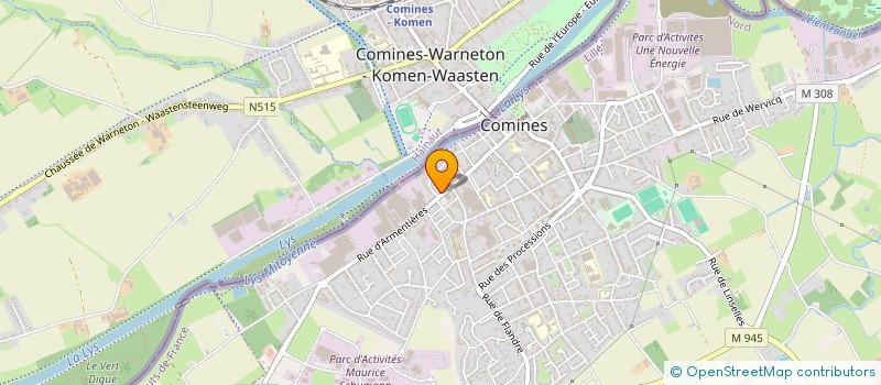 localisation de l'entreprise CATRY à WARNETON