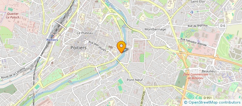 localisation de l'entreprise CATS  POITIERS