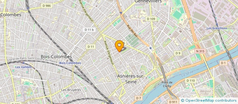 localisation de l'entreprise CATSET à ASNIERES-SUR-SEINE