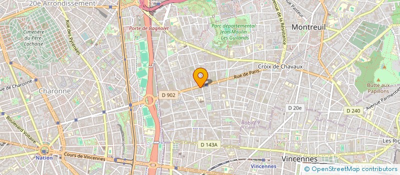 localisation de l'entreprise CATSEYES à MONTREUIL