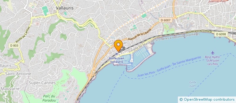 localisation de l'entreprise CATTAC à VALLAURIS