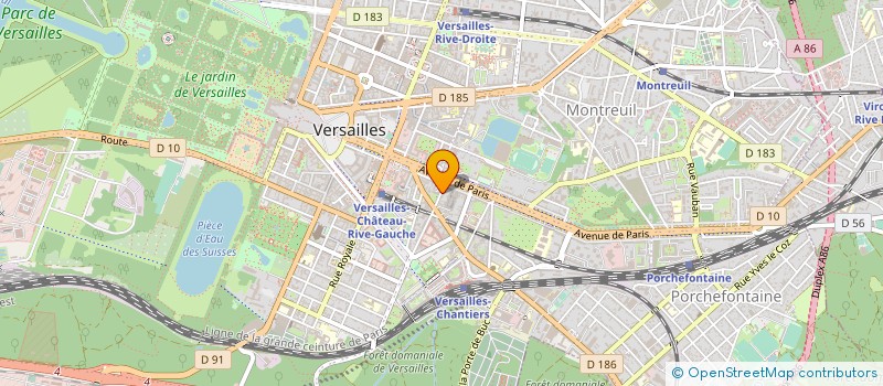 localisation de l'entreprise CATTALYSE à VERSAILLES