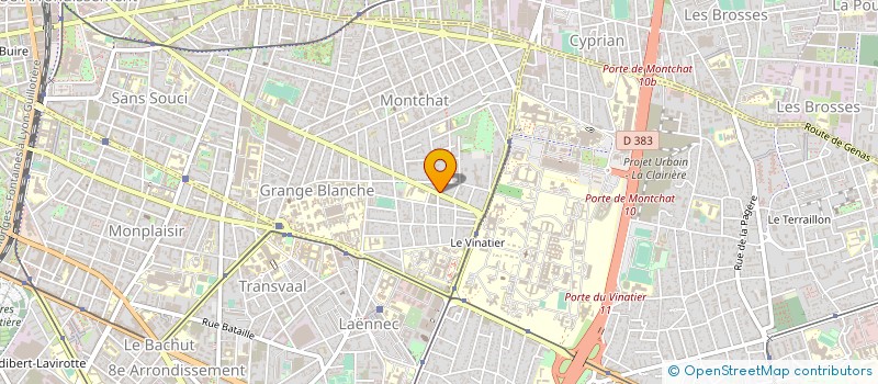 localisation de l'entreprise CATTANT PLATRERIE PEINTURE  LYON