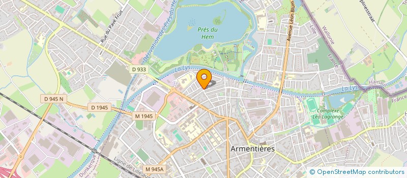 localisation de l'entreprise CATTEAU à ARMENTIERES