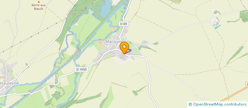 localisation de l'entreprise CATTEAU BJ  MACQUIGNY