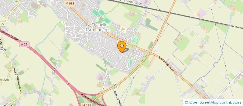 localisation de l'entreprise CATTEAU TRAISNEL BETON  LA CHAPELLE-D'ARMENTIERES