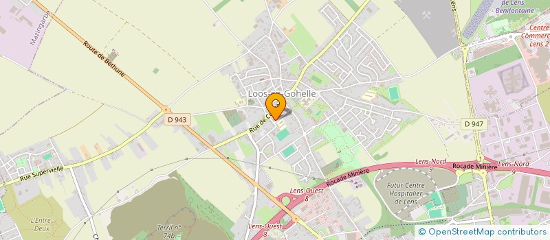 localisation de l'entreprise CATTIAU  LOOS-EN-GOHELLE