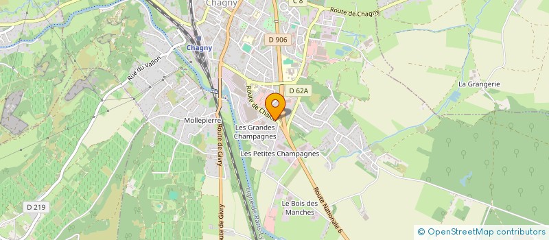 localisation de l'entreprise CATTIAUX  CHAGNY