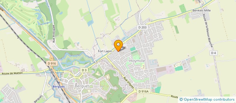 localisation de l'entreprise CATTOEN VANPEPERSTRAETE à HOYMILLE