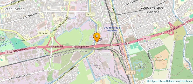 localisation de l'entreprise CATTOOR ET FILS  COUDEKERQUE-BRANCHE