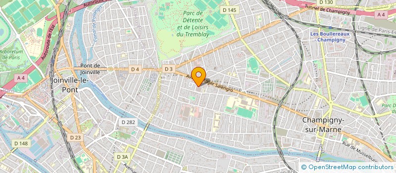 localisation de l'entreprise CATUFE à CHAMPIGNY-SUR-MARNE