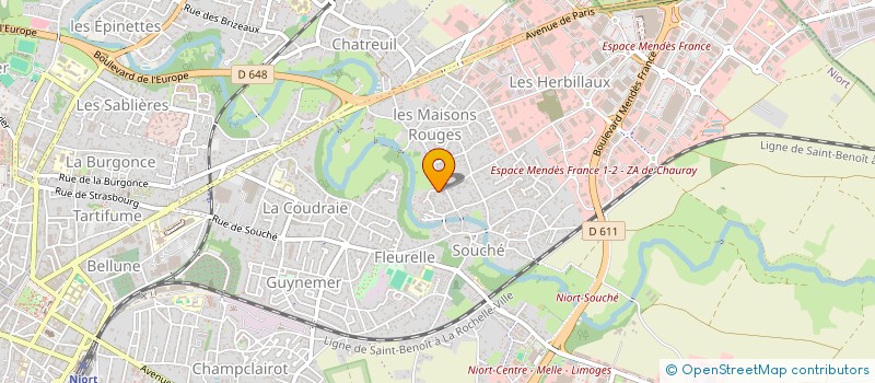 localisation de l'entreprise CATVL à NIORT