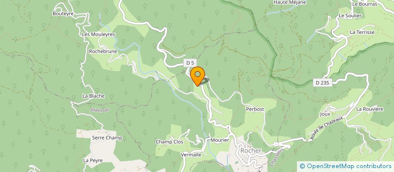 localisation de l'entreprise CATY  ROCHER