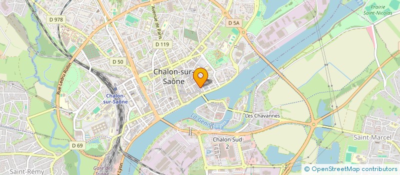localisation de l'entreprise CATY - EPICERIE FINE à CHALON-SUR-SAONE