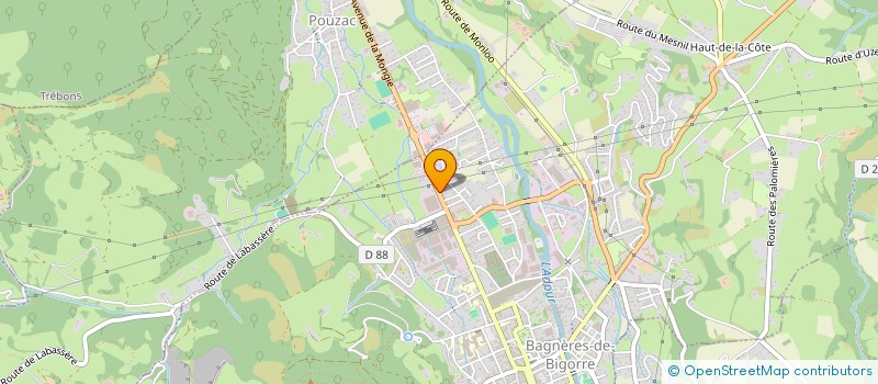 localisation de l'entreprise CATY LASTISNERES - THIERRY CAZENAVE  BAGNERES-DE-BIGORRE
